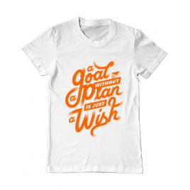 Tricou adler barbat a goal without a plan is just a wish alb