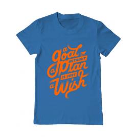 Tricou adler barbat a goal without a plan is just a wish albastru azuriu