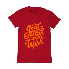 Tricou adler barbat a goal without a plan is just a wish rosu