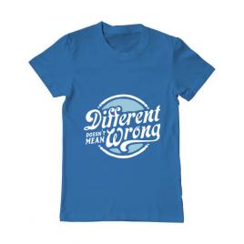 Tricou adler barbat different doesnt mean wrong albastru azuriu