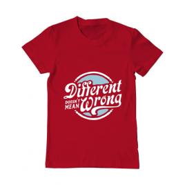 Tricou adler barbat different doesnt mean wrong rosu