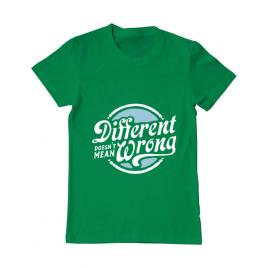 Tricou adler barbat different doesnt mean wrong verde mediu