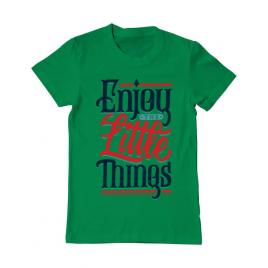 Tricou adler barbat enjoy the little things verde mediu
