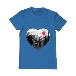 Tricou adler barbat hike and love albastru azuriu