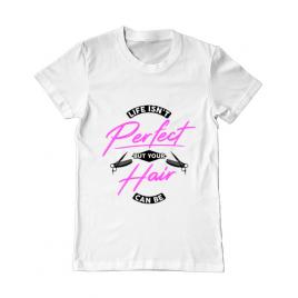 Tricou adler barbat life isnt perfect alb