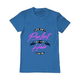 Tricou adler barbat life isnt perfect albastru azuriu
