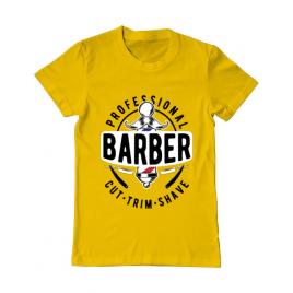 Tricou adler barbat professional barber galben