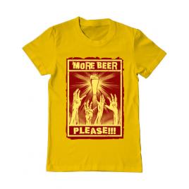 Tricou adler barbat thirsty zombies galben