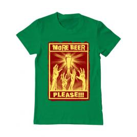 Tricou adler barbat thirsty zombies verde mediu