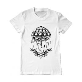 Tricou adler barbat umbrella tattoo alb