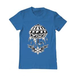 Tricou adler barbat umbrella tattoo albastru azuriu