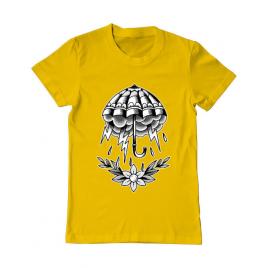 Tricou adler barbat umbrella tattoo galben