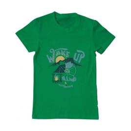 Tricou adler barbat wake up and drink a coffee verde mediu