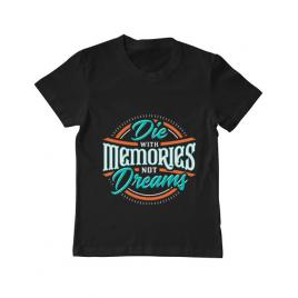 Tricou adler copil die with memories not dreams negru