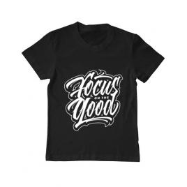 Tricou adler copil focus on the good negru