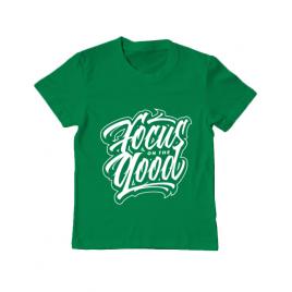 Tricou adler copil focus on the good verde mediu