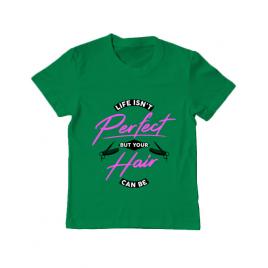 Tricou adler copil life isnt perfect verde mediu