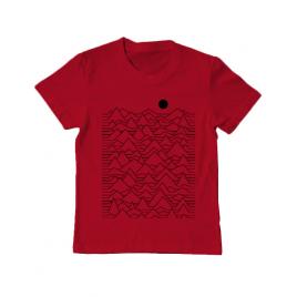 Tricou adler copil mountains rosu