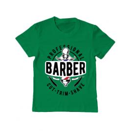 Tricou adler copil professional barber verde mediu