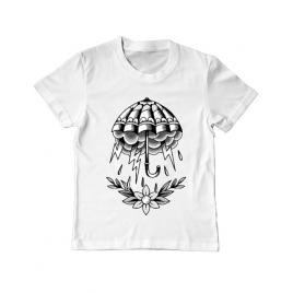 Tricou adler copil umbrella tattoo alb