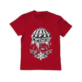 Tricou adler copil umbrella tattoo rosu