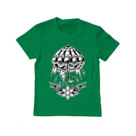 Tricou adler copil umbrella tattoo verde mediu