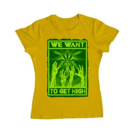 Tricou adler dama high zombies galben