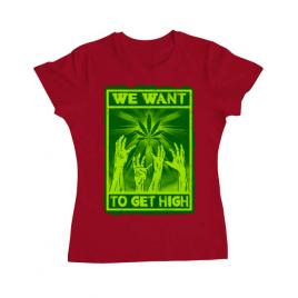 Tricou adler dama high zombies rosu
