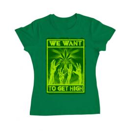 Tricou adler dama high zombies verde mediu