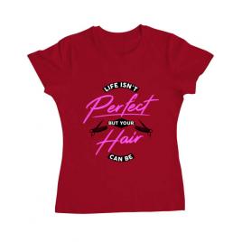 Tricou adler dama life isnt perfect rosu