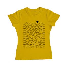 Tricou adler dama mountains galben