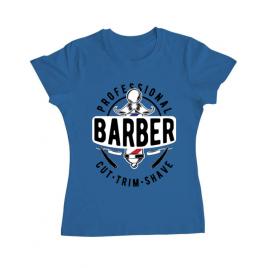 Tricou adler dama professional barber albastru azuriu