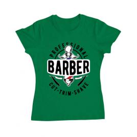 Tricou adler dama professional barber verde mediu