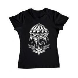 Tricou adler dama umbrella tattoo negru