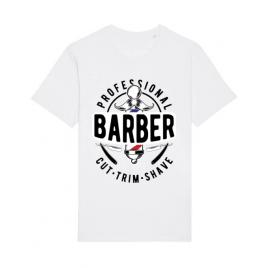 Tricou stanley stella barbat professional barber alb