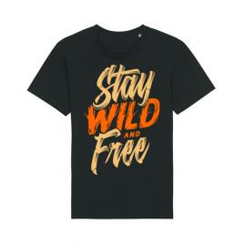 Tricou stanley stella barbat stay wild and free negru