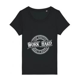 Tricou stanley stella dama work hard negru