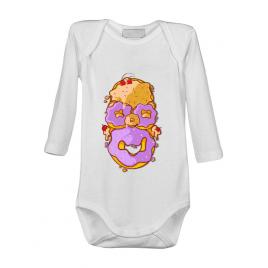 Baby body homer donut alb