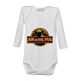 Baby body jurassic pug alb