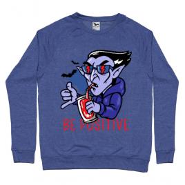 Bluza adler barbat be positive albastru melanj