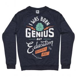 Bluza adler barbat born genius denim inchis