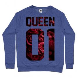 Bluza adler barbat flower queen albastru melanj