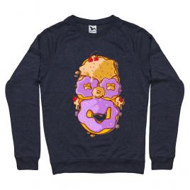 Bluza adler barbat homer donut denim inchis