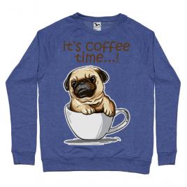 Bluza adler barbat its coffee time albastru melanj