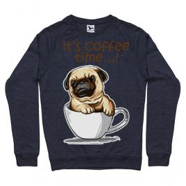 Bluza adler barbat its coffee time denim inchis
