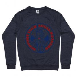Bluza adler barbat support your local hookers denim inchis