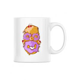Cana personalizata homer donut alb