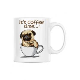 Cana personalizata its coffee time alb