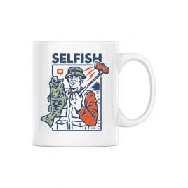 Cana personalizata selfish alb