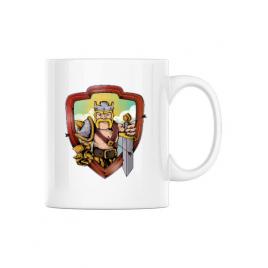 Cana personalizata the barbarian alb
